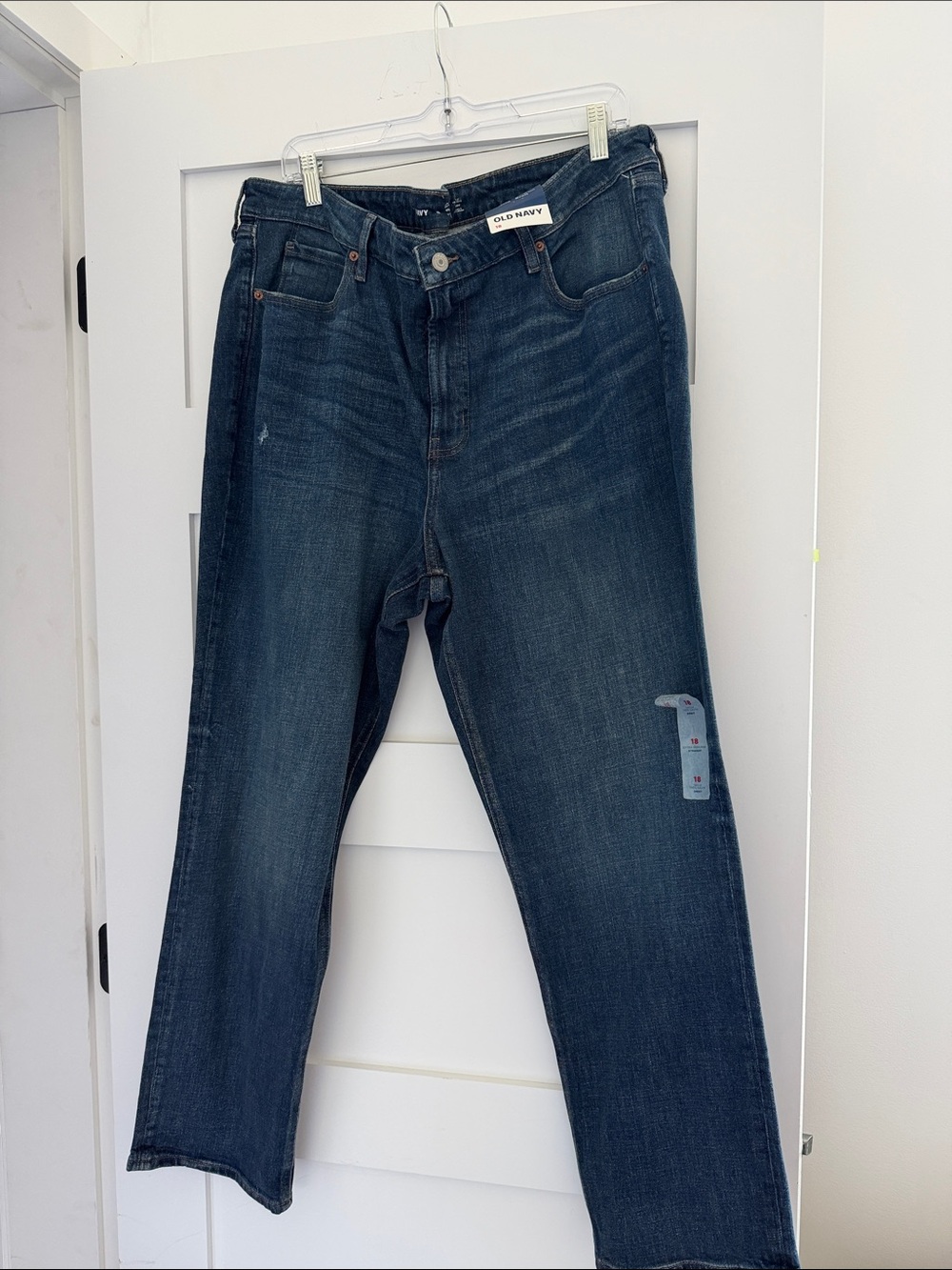 Old Navy Women's Deep Indigo Straight-Leg Jeans
